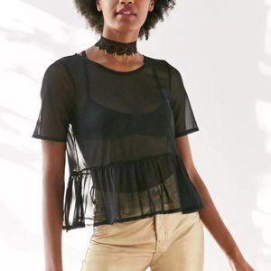 Cooperative Posie Mesh Babydoll Tee